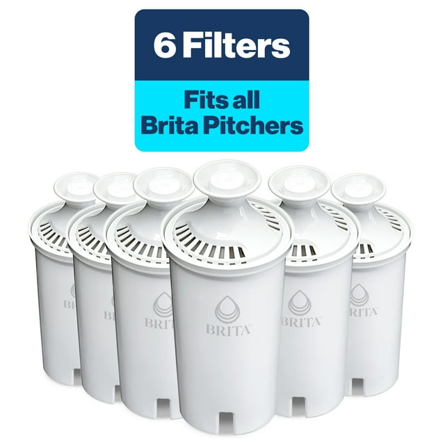 Brita Standard Water Filter, Replacement Filters for Pitchers and
