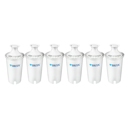 Brita Standard Water Filter Replacements, BPA Free, 6 Count
