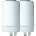 thumbnail image 1 of Brita Tap Water Filtration System Replacement Filters For Faucets - White - 2 ct, 1 of 9