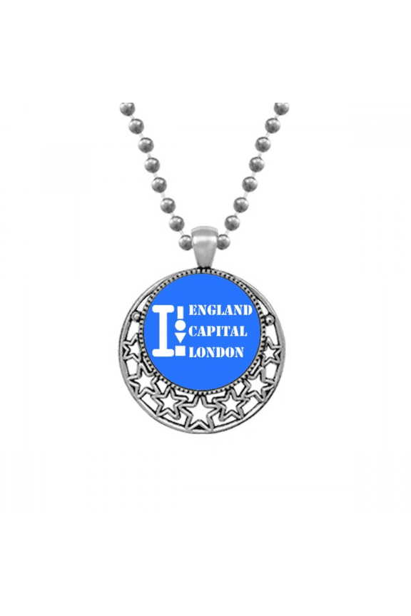 Britain Capital London Art Deco Fashion Necklaces Pendant Retro Moon Stars Jewelry