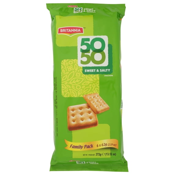 Britannia 50-50 Sweet and Salty Family PK, 13.12 oz