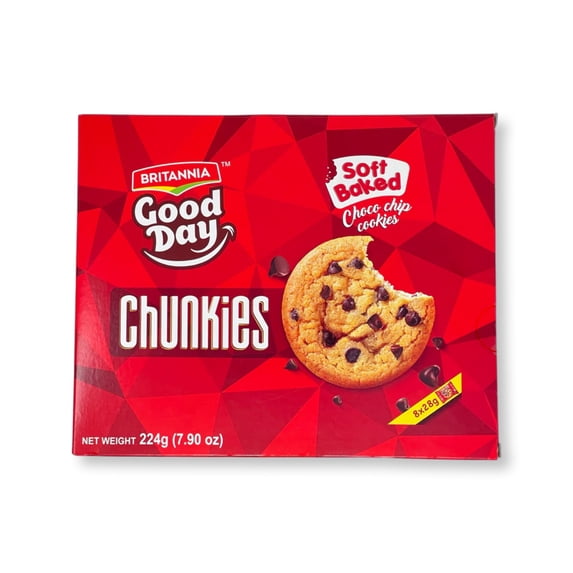 Britannia Chunkies Choco Chip Cookies 224g