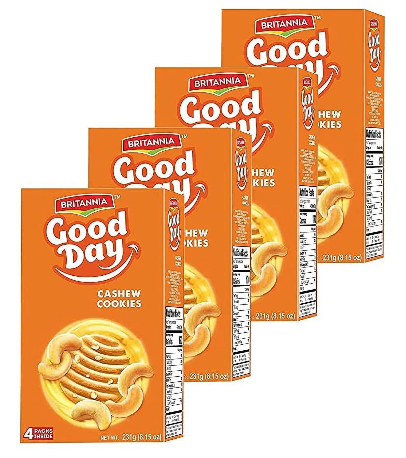 Britannia Good Day Cashew Cookies Family Pack 8.15oz (231g) Breakfast