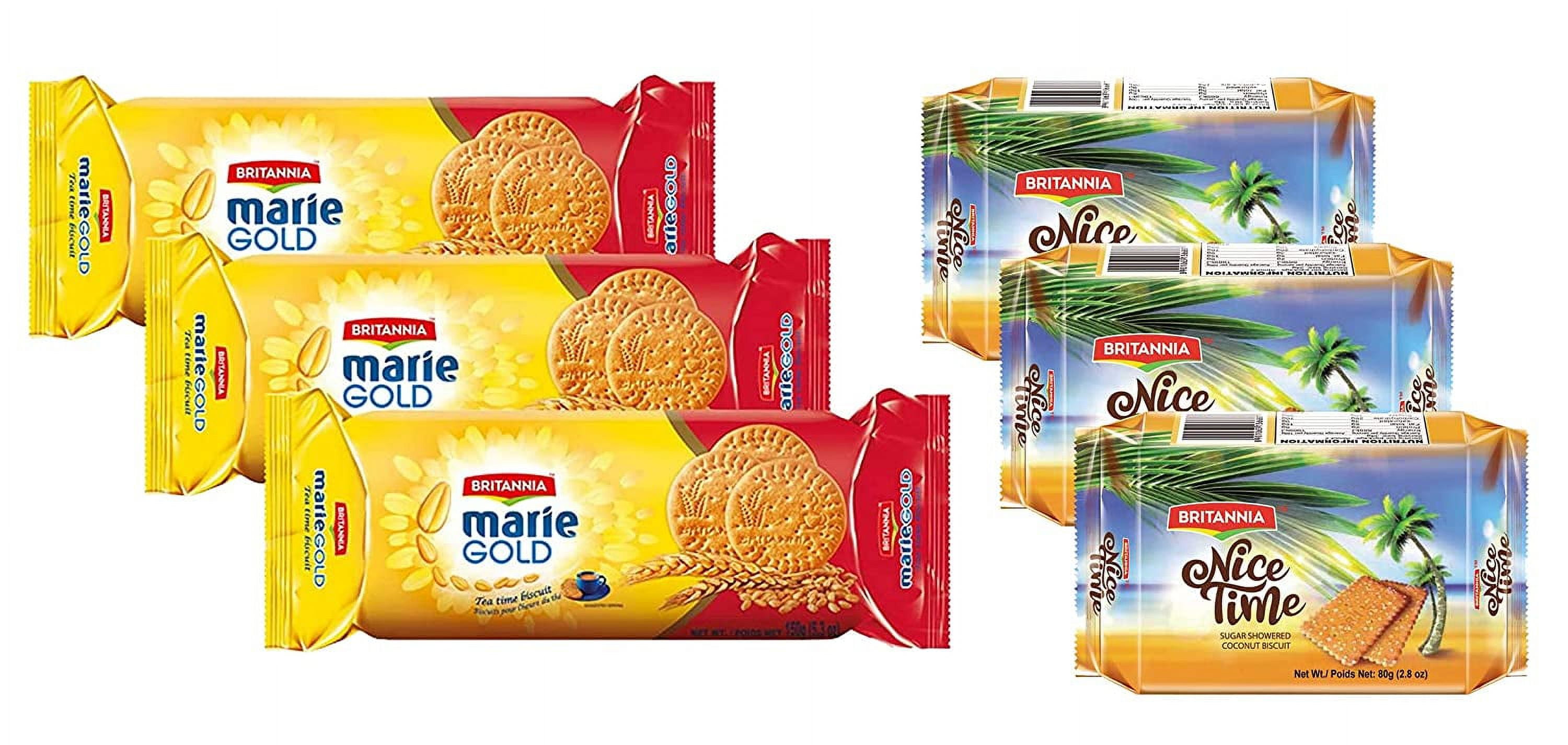 Britannia Marie Gold & Nice Time Combo Pack Breakfast & Tea Time