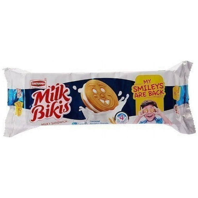 Britannia Milk Bikis Sandwich Biscuits oz pack