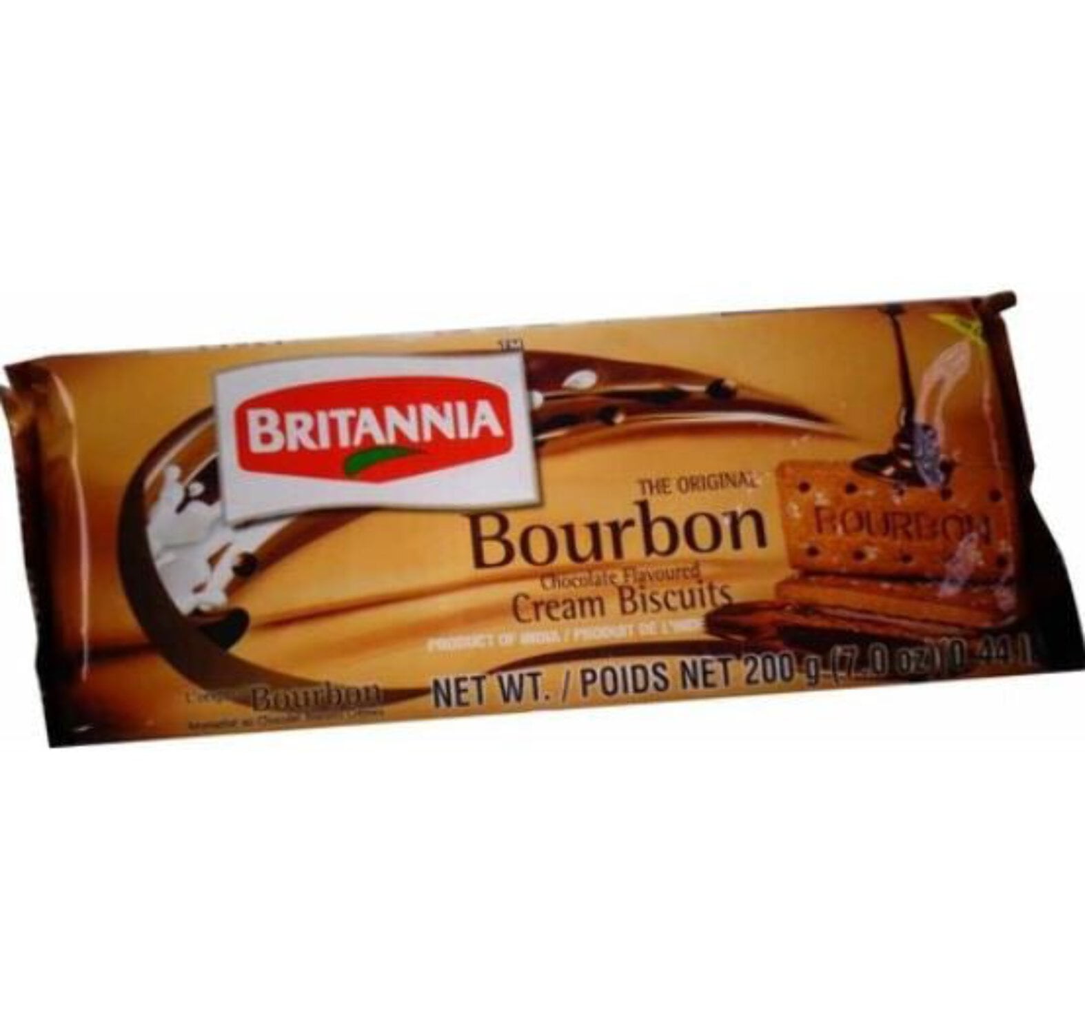 Britannia The Original Bourbon Cream Biscuits (Chocolate) 200g (Pack of 5)