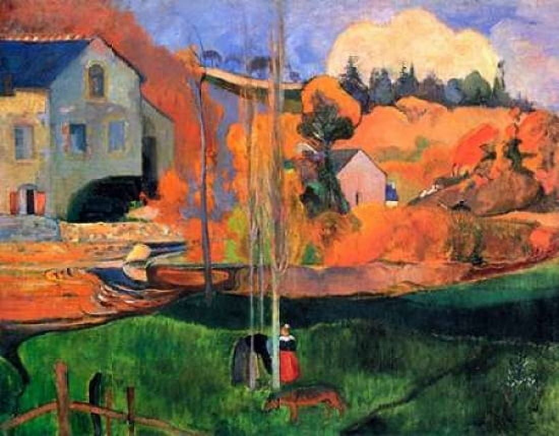 Britany Landscape Canvas Art - Paul Gauguin (22 x 28)
