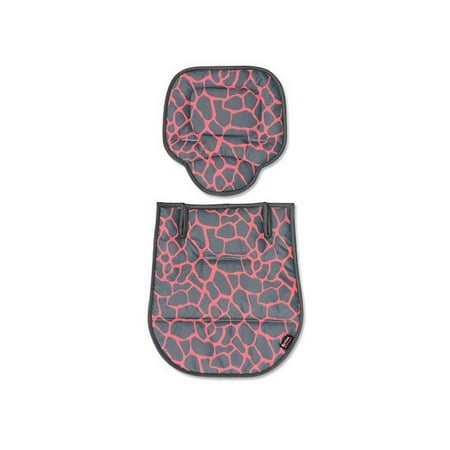 Britax B-Agile Fashion Inserts, Pink Giraffe, Soft Cushioned Stroller Accessory with Seat Liner