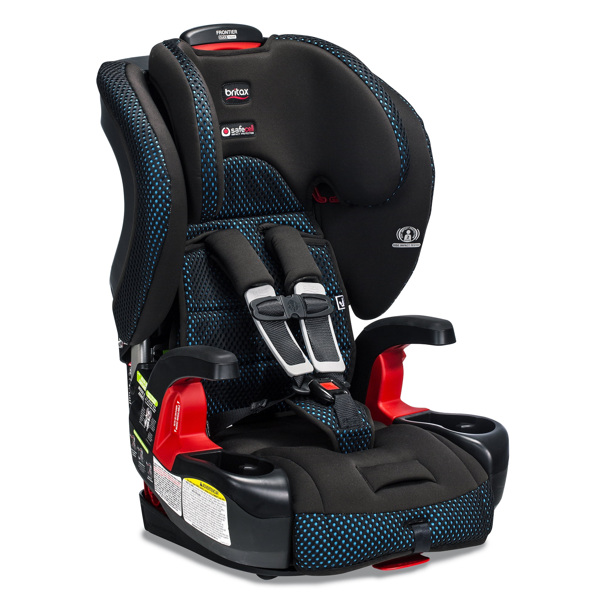 Britax Frontier ClickTight Cool Flow Harness Booster Car Seat, Gray 