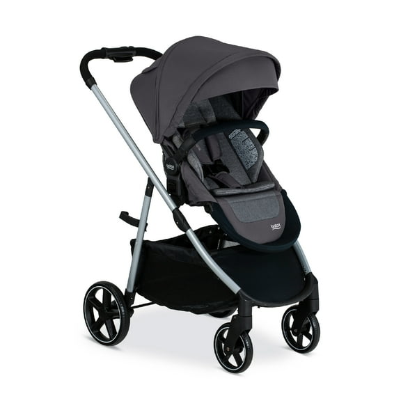 Britax Grove Modular Stroller, Lightweight Stroller with CozyFit, Pindot Stone