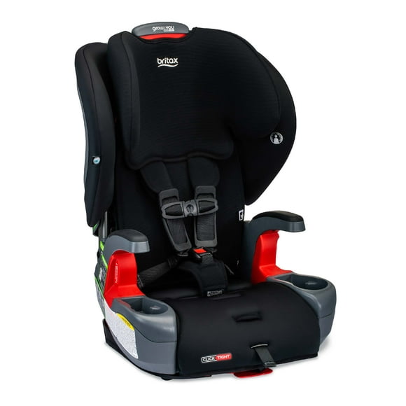 Britax Grow With You ClickTight Harness-2-Booster Car Seat, 2-in-1 High Back Booster, Black Contour