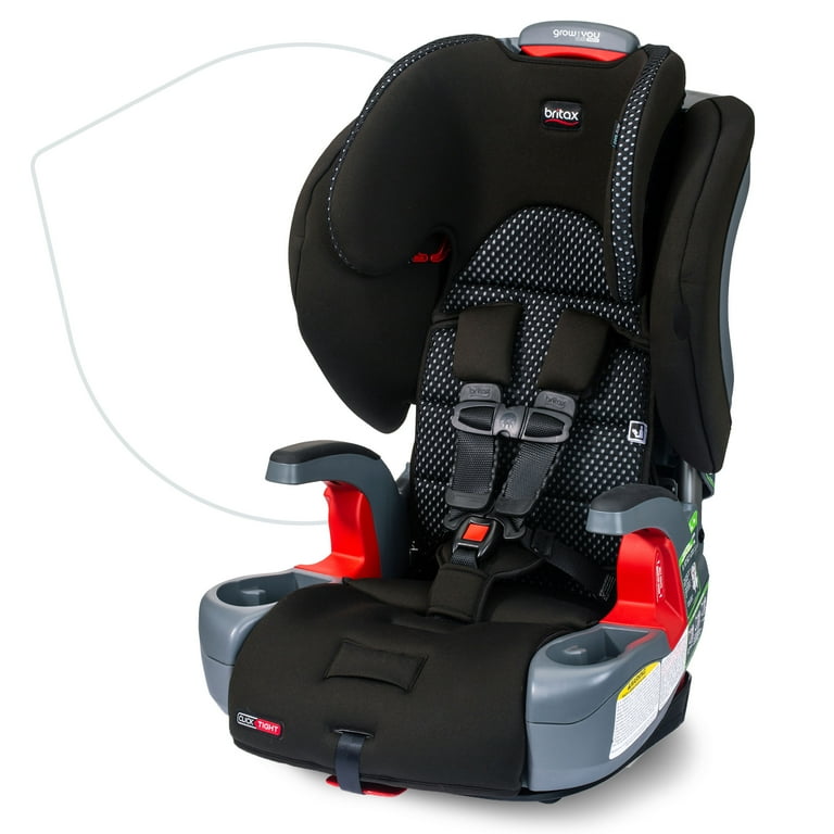 Britax Grow With You ClickTight Harness 2 Booster Car Seat 2 in 1 High Back Booster Cool Flow Grey