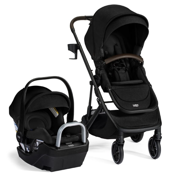 Britax® Prism™ Full-Size Travel System With Willow® S Infant Car Seat and Alpine® Base — Raven Black