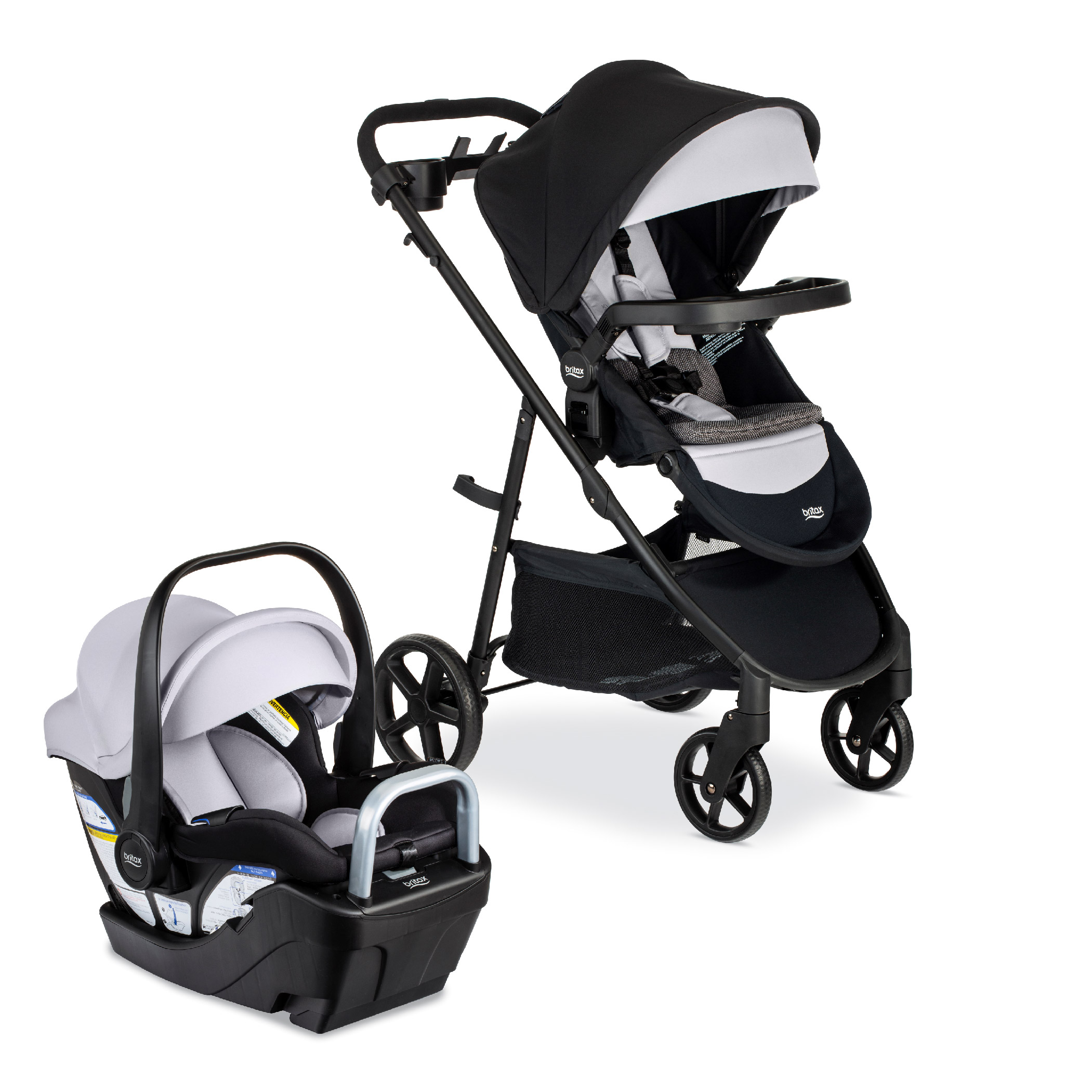 Britax Willow Brook S Baby Travel System Infant Car Seat and Stroller Combo Glacier Onyx Walmart