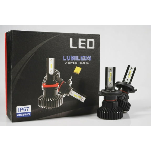 Brite Alert H4 9003 6000LM 6500K LED Headlight Conversion Kit for Cars & Trucks