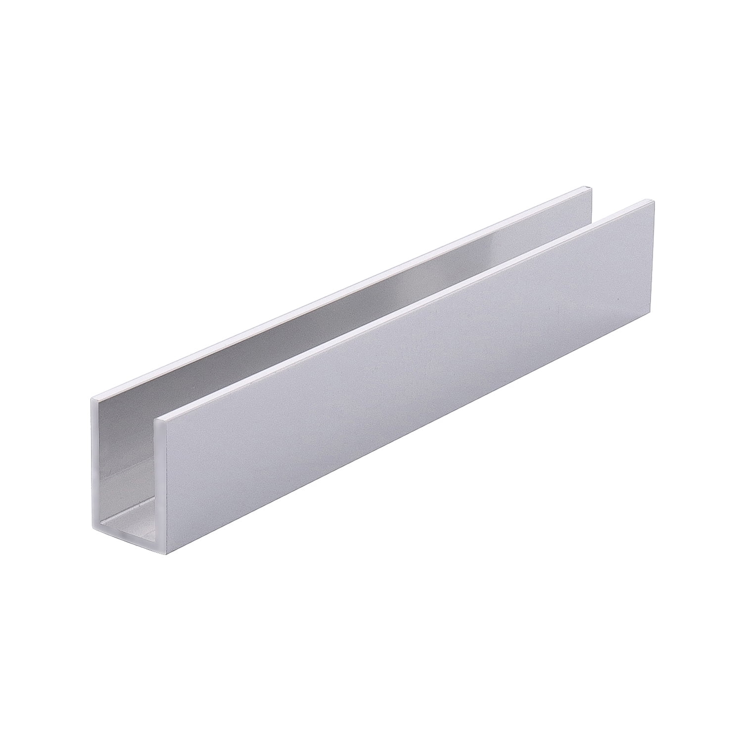 Brite Anodized 3/8" Fixed Panel Shower Door Deep U Channel 95" inches