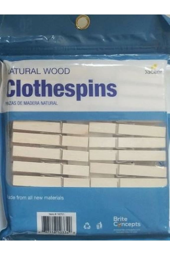 Large Wooden Clothespins (Pack of 10)