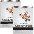 thumbnail image 1 of Brite Crown 2-Pack Sketch Pad – 9x12Sketchbook for Teens, 64lb (95gsm) Art Paper - 200 Sheets, 1 of 7