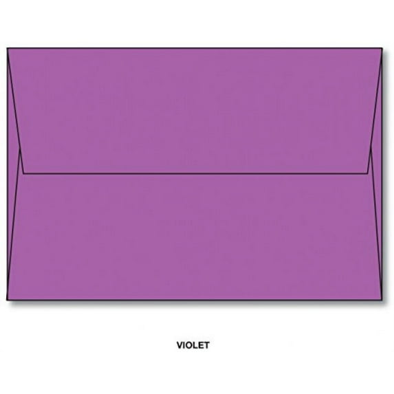 Brite Hue A7 Greeting Card Envelopes - 250 Envelopes (Purple Grape)