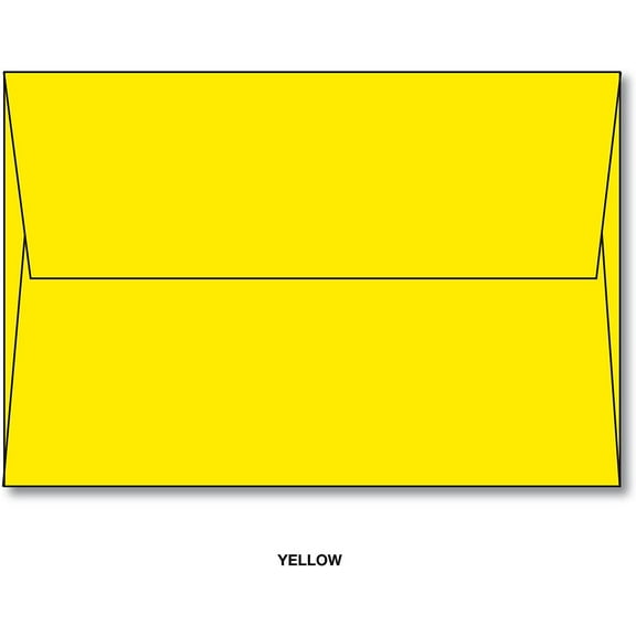 Brite Hue A7 Greeting Card Envelopes - 250 Envelopes (Yellow)
