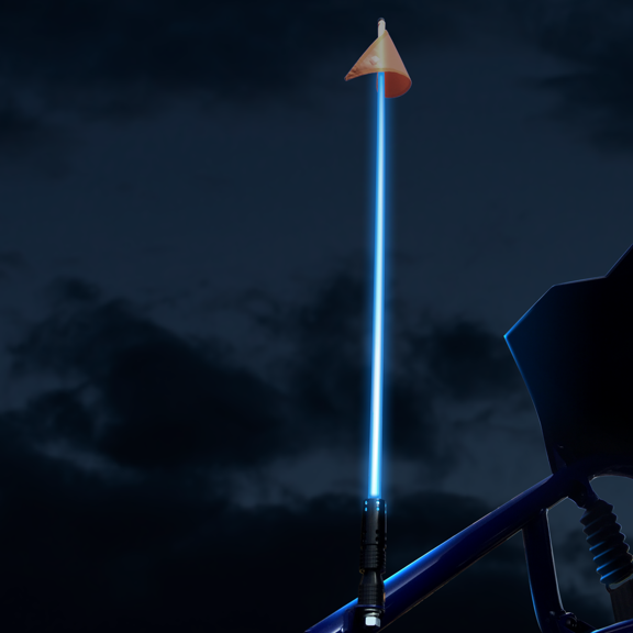 Brite Saber w/ Stainless Steel Quick DisconnectBlue 5'
