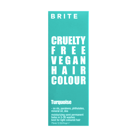 Brite Semi-Permanent Color Turquoise, Moisturizing Formula, Ammonia, Paraben, Cruelty Free, 2.53 fl oz