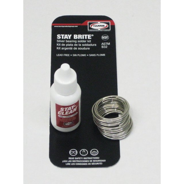 Brite Silver Bearing Solder & Stay Clean Liquid Flux Kit