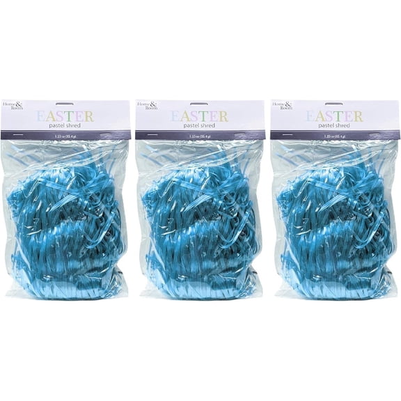 Brite Star 1.25oz Easter Plastic Grass, Blue (Set of 3)