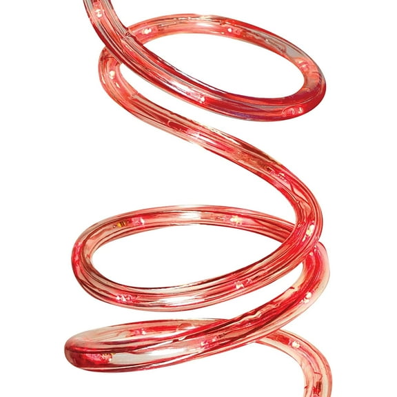 Brite Star 12 Ft LED Round Rope Light Red - Connectable for Indoor and Outdoor Decor - Perfect for Christmas Decorations, Bedroom, Party, Patio, Deck Lighting - Waterproof Outdoor Lighting
