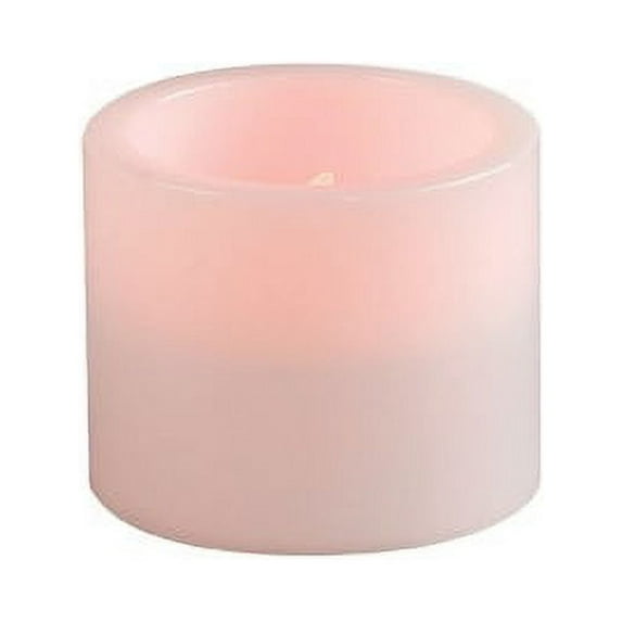 Brite Star 2" Off-White Battery Operated Orange Flickering Flameless LED Votive Candle