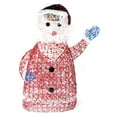 thumbnail image 1 of Brite Star 32" Lighted Red and White Glitter Santa Claus Christmas Silhouette Decoration, 1 of 1