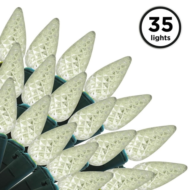 Brite Star 35 Lt C6 Faceted Led Light Set, Warm White