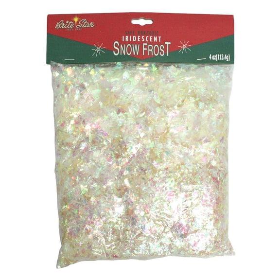 Brite Star Artificial Iridescent Snow Flakes - Christmas Decor - 4 Oz.
