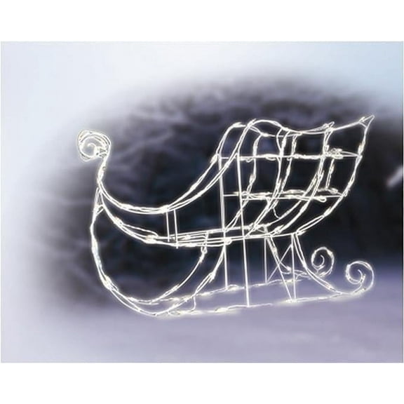 Brite Star 42 inch Width Santa Sleigh Christmas Outdoor Decorations - Light Christmas Decoration for Indoor and Outdoor