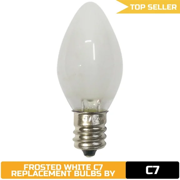 Brite Star 4Ct C7 Replacement Bulbs, Frosted White