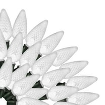 Brite Star 50 Lt C9 Faceted LED Light Set On Reel, Pure White