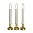 thumbnail image 1 of Brite Star Battery Operated 10-inch Tiffany LED Candles - 3 Count Flameless Candles with Timer- Perfect for Home Décor, 1 of 5
