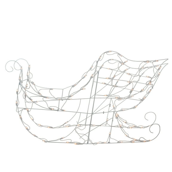 Brite Star Lighted Sleigh Outdoor Christmas Decoration - 42" - Clear Lights