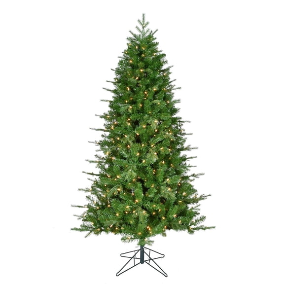 Brite Star Pre-Lit Artificial Christmas Tree - 6.5 Feet Tall with 400 Clear Mini Lights - Realistic, Easy Setup, With Stand - Perfect for Christmas Decorations