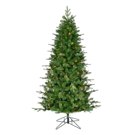 Brite Star Pre-Lit Artificial Christmas Tree - 6.5 Feet Tall with 400 Multi Mini Lights - Realistic, Easy Setup, With Stand - Perfect for Christmas Decorations