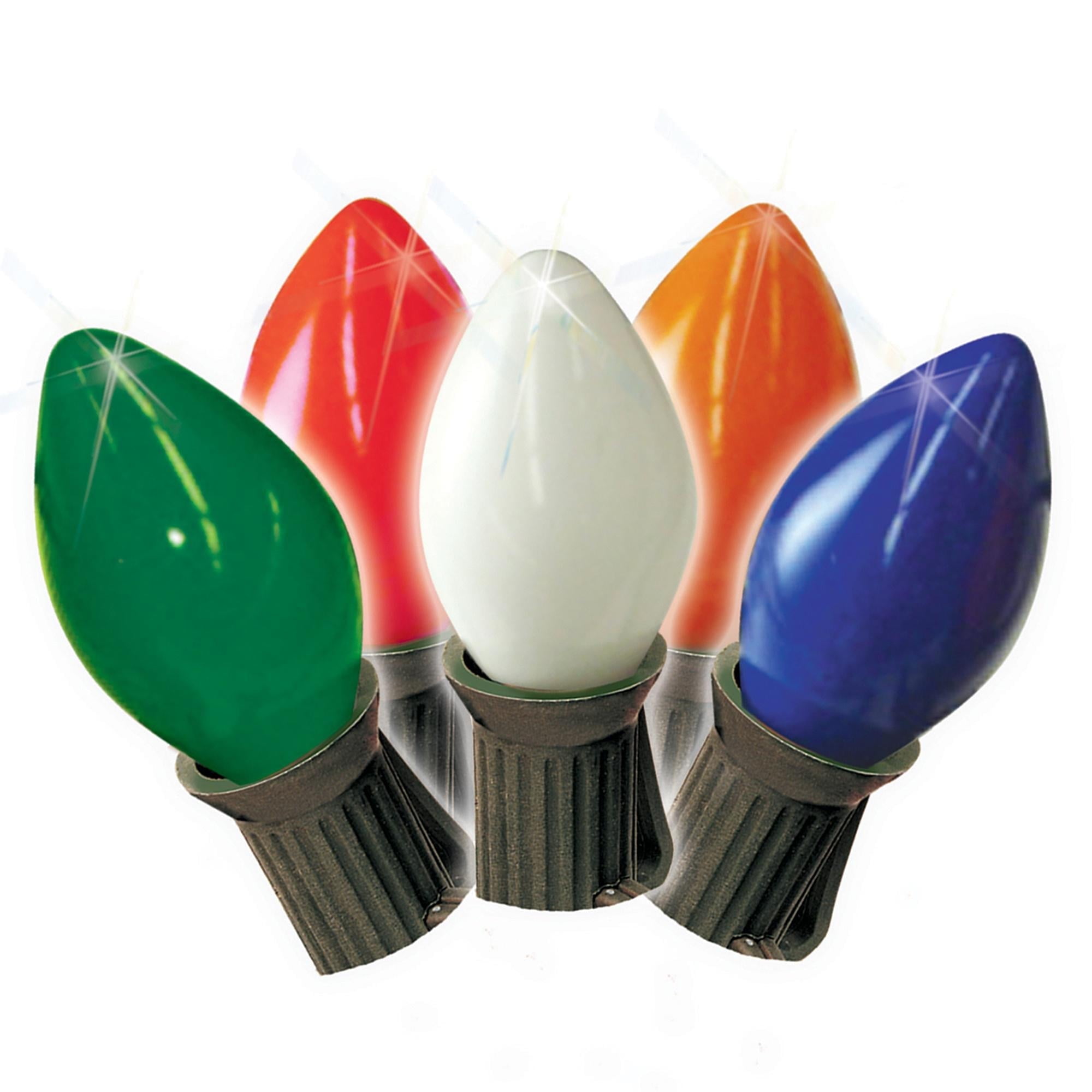 Multi String Lights Brite Star Vintage Christmas C7 Multi String Lights, 25 Feet - Indoor ...