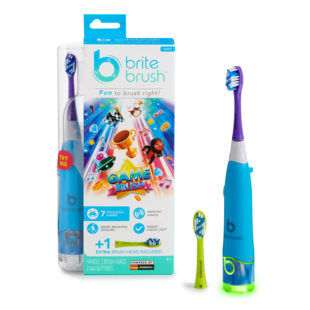 BriteBrush GameBrush™ Kids Electric Toothbrush, Interactive Smart Toothbrush for Kids - image 1 of 10