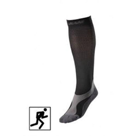BriteLeafs Professional Running / Racing Athletic Sports Graduated Support Compression Socks-20-30 mmHg,Knee High.Unisex with Coolmax - X-Large, Black
