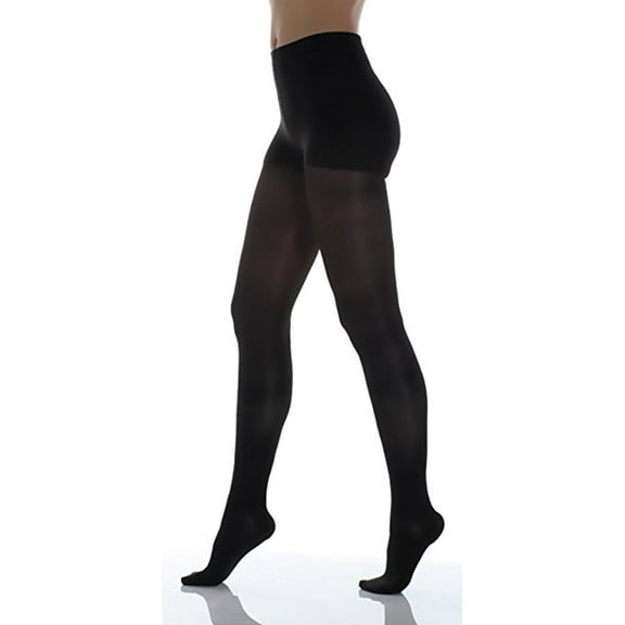 BriteLeafs Sheer Compression Pantyhose Firm Support 20-30 mmHg, Closed Toe - XXX-Large, Black