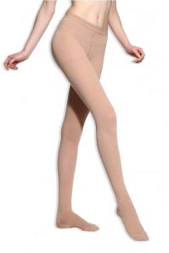 BriteLeafs Sheer Compression Pantyhose, Moderate Support, 15-20 mmHg, Closed Toe - X-Large, Beige