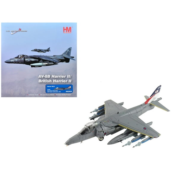 British Aerospace Harrier GR.9 Aircraft British Royal Air Force/Navy "Air Power Series" 1/72 Diecast Model by Hobby Master