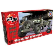 British Airborne Willys Jeep Kit 1/72 Model Kit includes Jeep, Trailer and Howitzer