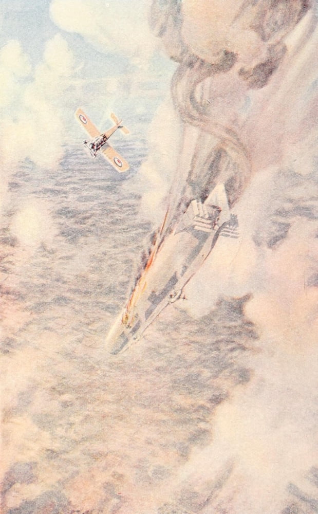 British Airmen 1917 Lieut Warneford Canvas Art - F Gordon Crosby (18 x 24)