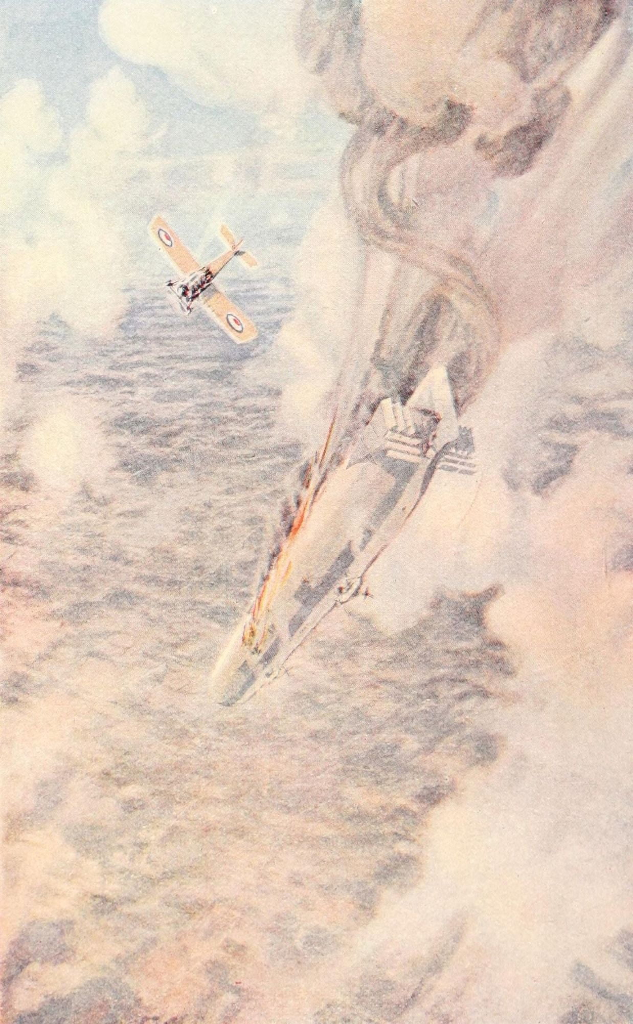 British Airmen 1917 Lieut Warneford Canvas Art - F Gordon Crosby (24 x 36)