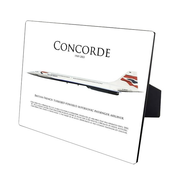 British Airways Concorde Hardboard Photo Print